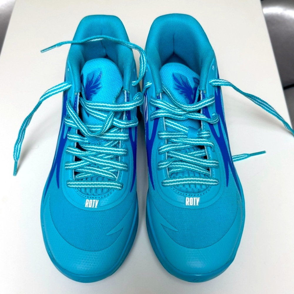 PUMA Kids Boys Mb.02 X Roty Basketball Sneakers Shoes - Blue
